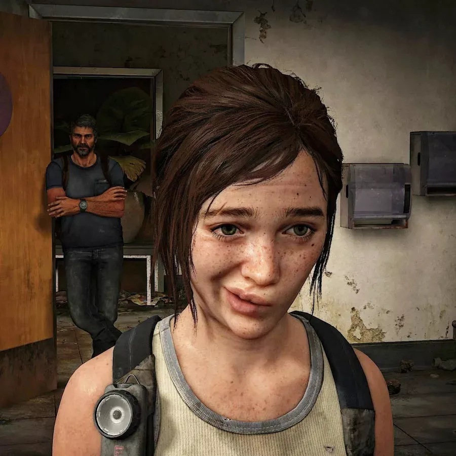 Мем с Элли из игры The last of us